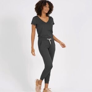 Vuori All Day Women’s Jumpsuit in Charcoal Heather